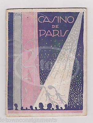 CASINO DE PARIS LES DOLLY SISTERS HAL SHERMAN LILY SCOTT THEATRE PLAYBILL 1928 - K-townConsignments