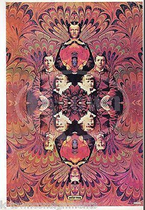 Siblings Psychedelic Mixed Media Art Vintage Peter Max Graphic Art Poster Print