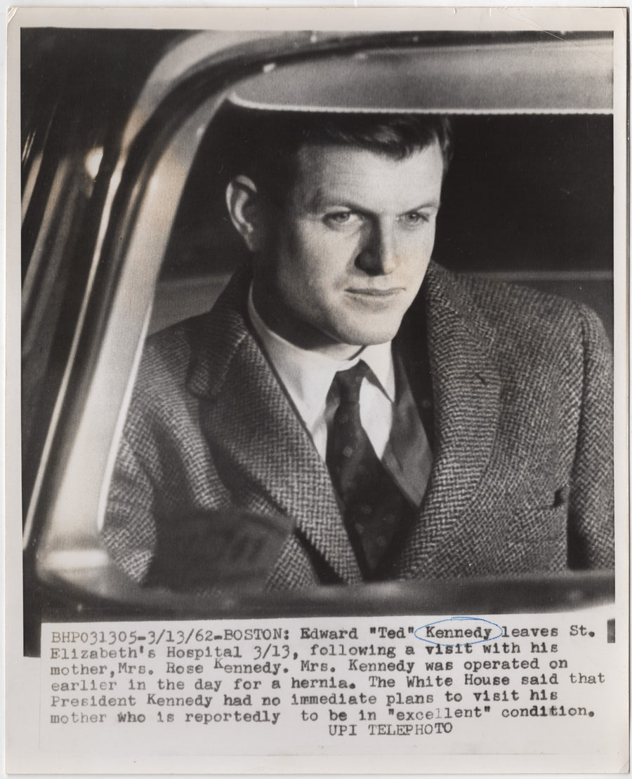 Ted Kennedy Senator Mother Rose at St. Elizabeth's Hospital Press Photo 1962