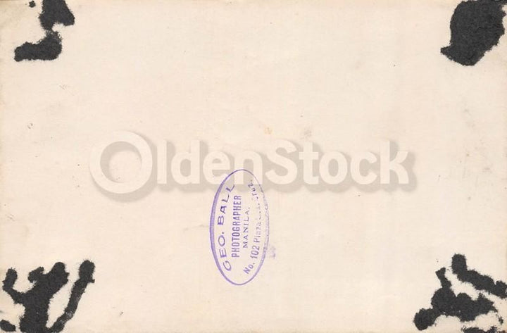 Unidentified USS Pacific Fleet Navy Battleship Manila Philippines Antique Photo