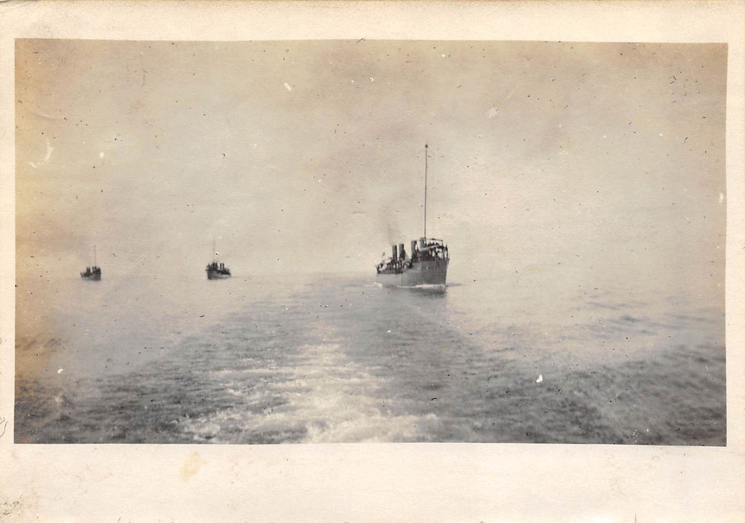 US Navy Great White Asiatic Fleet Battleship Philippines Antique Snapshot Photos