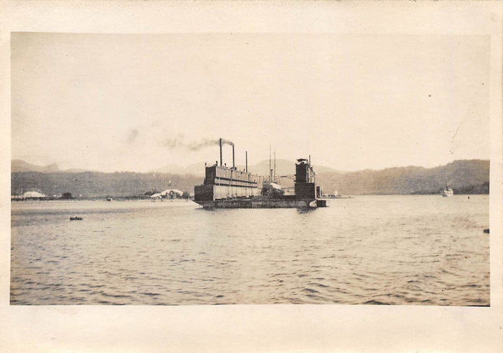 US Navy Great White Asiatic Fleet Battleship Philippines Antique Snapshot Photos