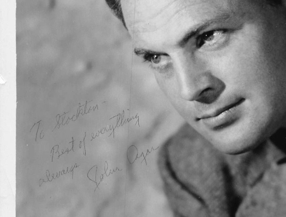 John Agar Sands of Iwo Jima Movie Actor Original Autograph Signed Photo