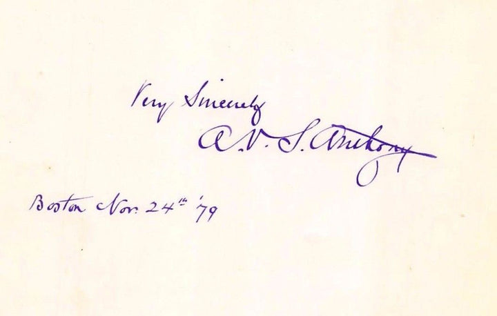 Andrew Varick Stout Anthony NY Woodcut Engraver Antique Autograph Signature