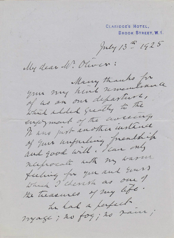 John Milburn New York Bar Lawyer McKinley Assassination Autograph Signed Letter