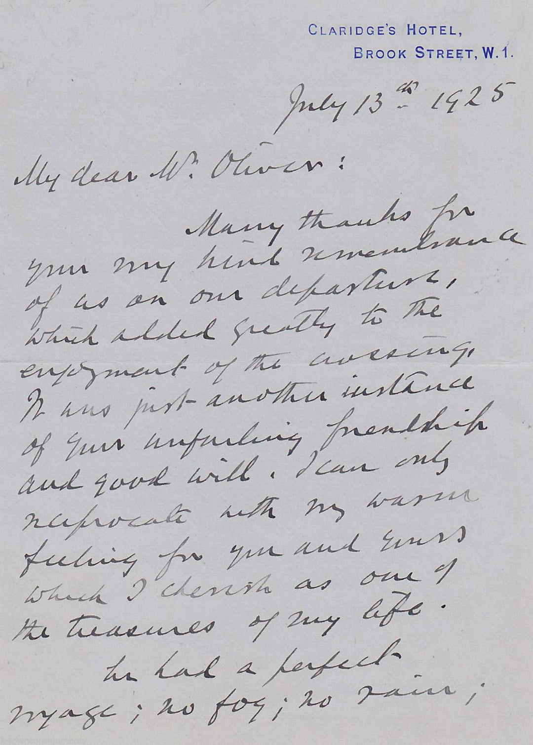 John Milburn New York Bar Lawyer McKinley Assassination Autograph Signed Letter