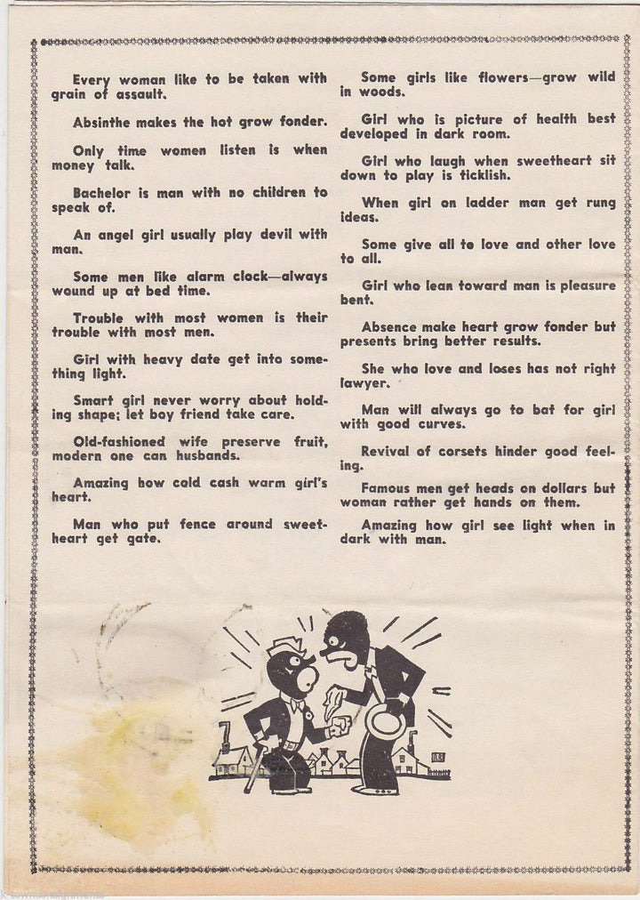 Confucius Wise Sayings Philosophy Pulp Humor Antique Mail Away Flyers