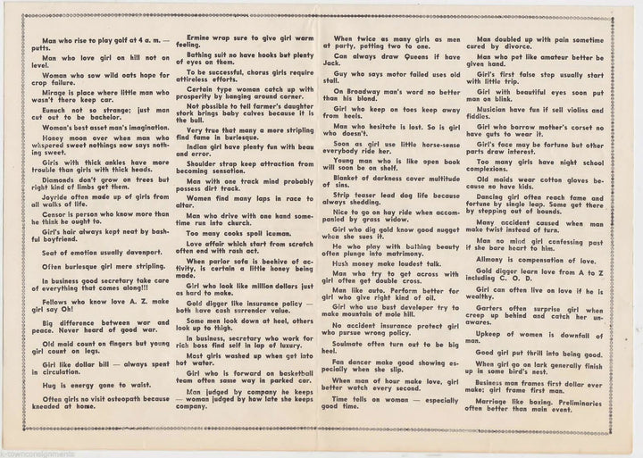 Confucius Wise Sayings Philosophy Pulp Humor Antique Mail Away Flyers