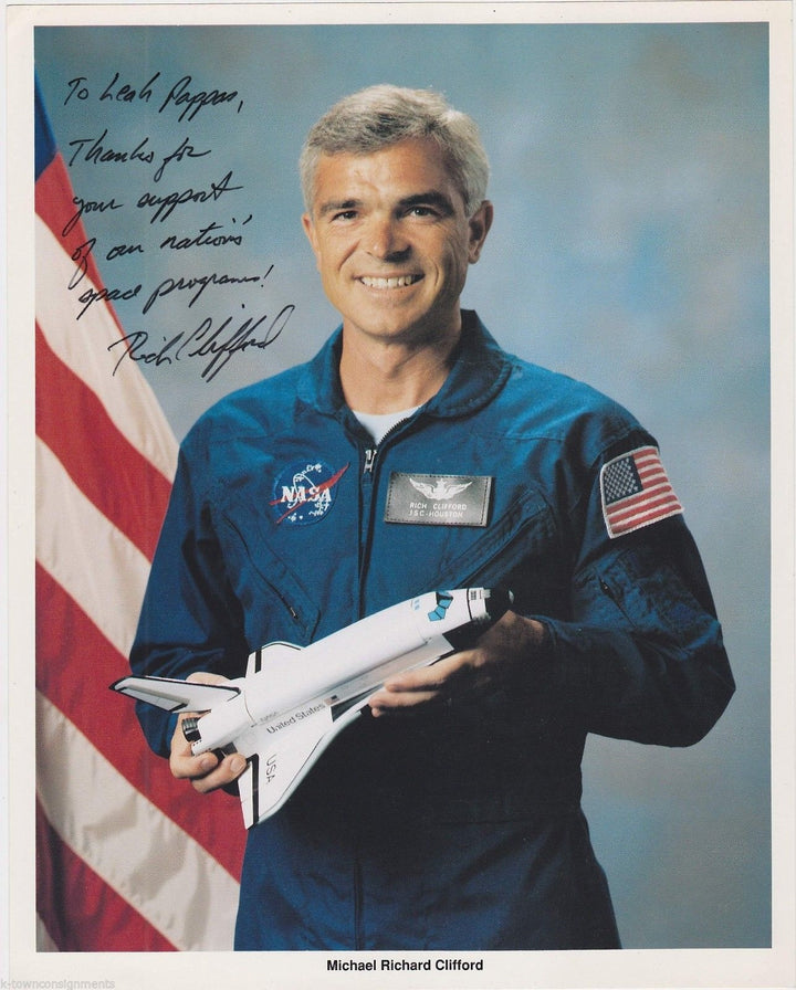 Michael Richard Clifford Space Astronaut Original Autograph Signed NASA Photo