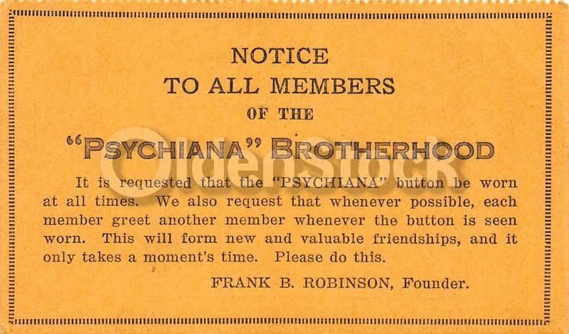 Psychiana Quack Religion Fringe Christianity Antique Advertising Poster Papers