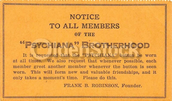 Psychiana Quack Religion Fringe Christianity Antique Advertising Poster Papers