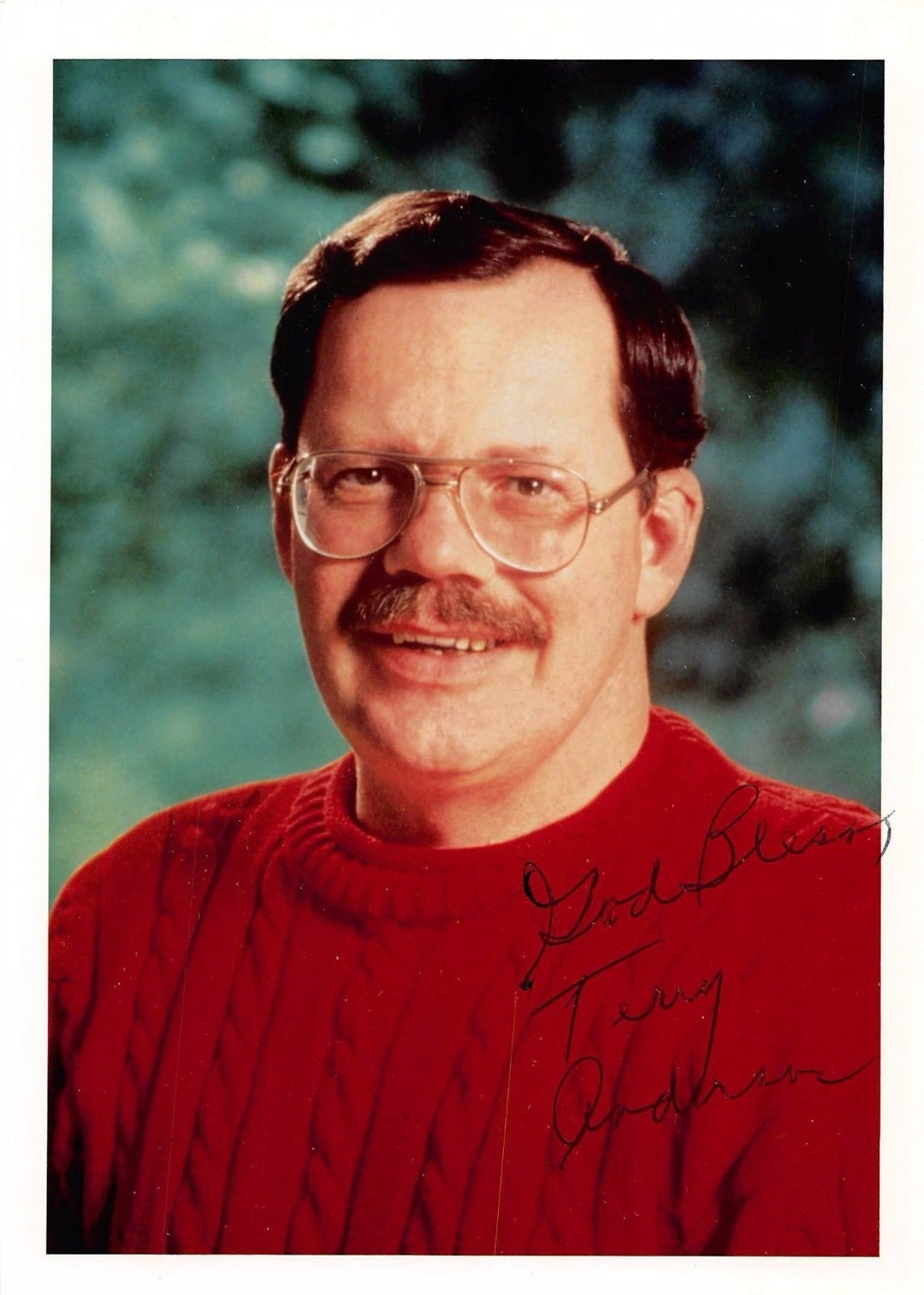 Terry Anderson Shiite Hezbollah Hostage Original Autograph Signed Photo