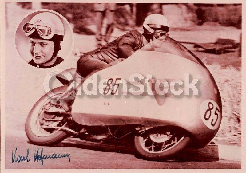 German Motorcycle Racing Champion Drivers Vintage 1970s Photo Reprints