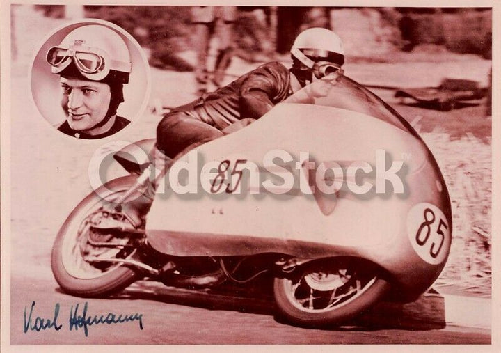 German Motorcycle Racing Champion Drivers Vintage 1970s Photo Reprints