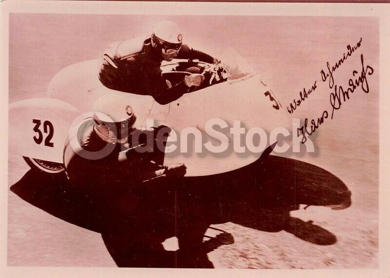 German Motorcycle Racing Champion Drivers Vintage 1970s Photo Reprints