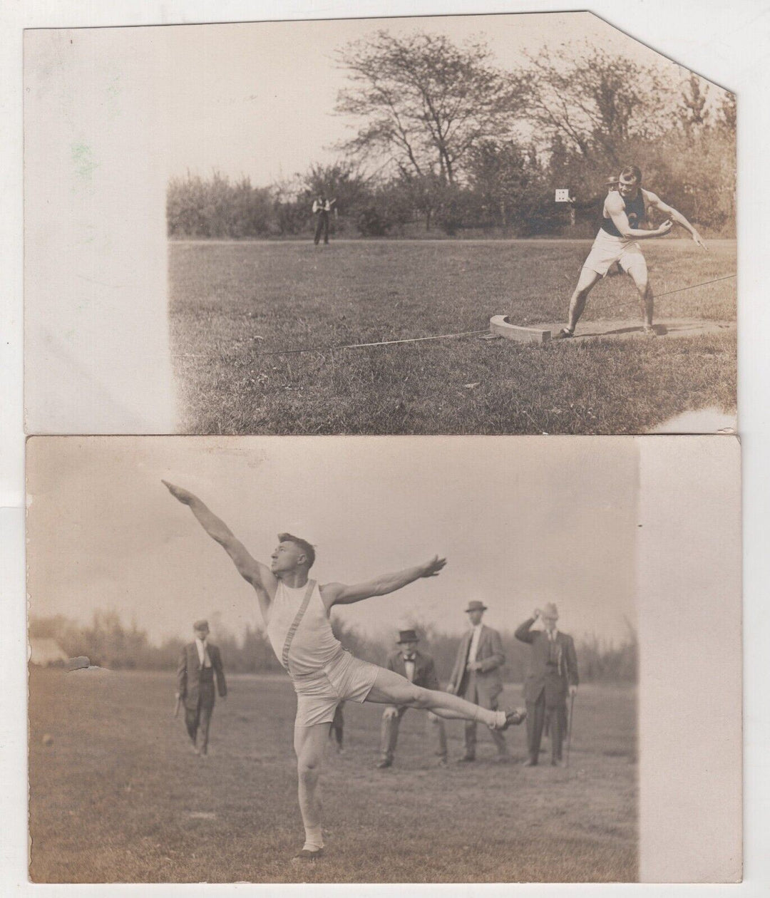 Illinois State Normal University Antique Track & Field Race Athletes Photos RPPC