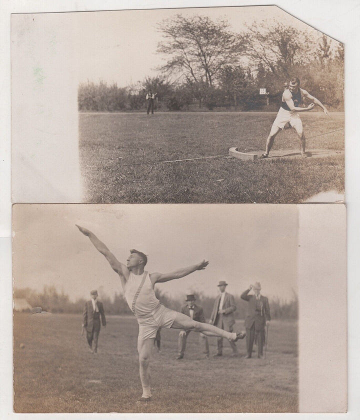 Illinois State Normal University Antique Track & Field Race Athletes Photos RPPC