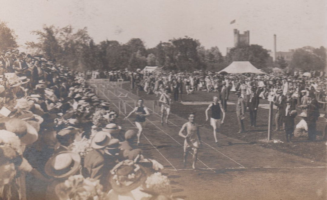 Illinois State Normal University Antique Track & Field Race Athletes Photos RPPC