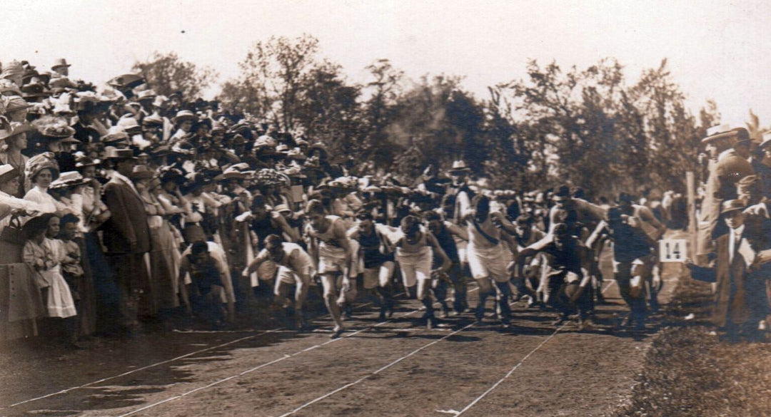 Illinois State Normal University Antique Track & Field Race Athletes Photos RPPC