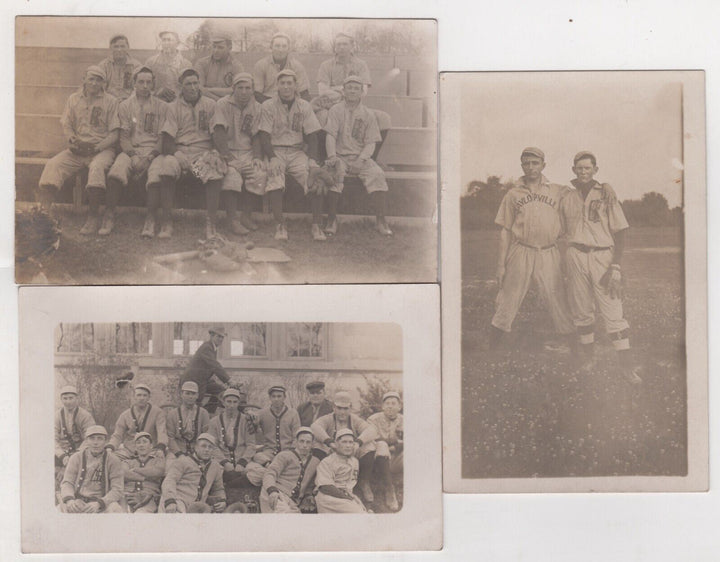Illinois State Normal University Antique Baseball Player Athletes Photos RPPC