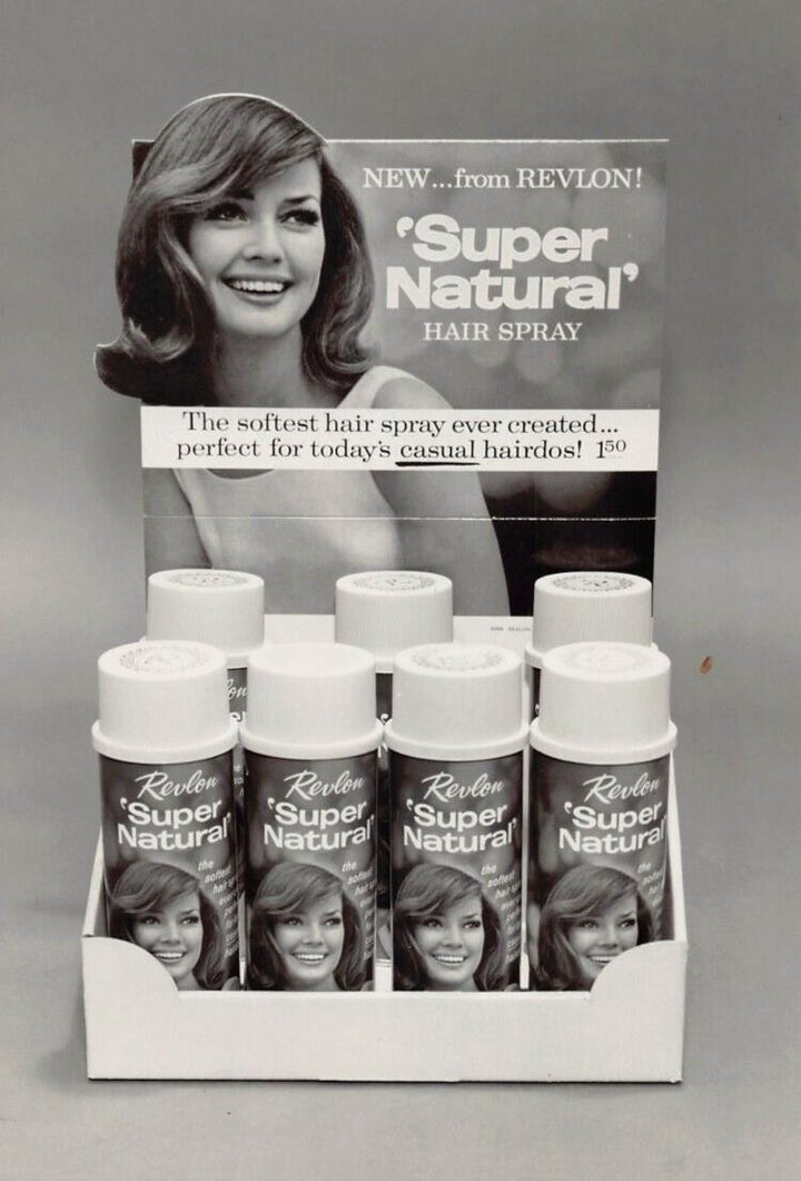 Revlon Hair Spray Product Vintage Fashion Store Display Advertising Photo 1960s