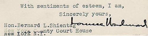 Lonnie Underwood FDR Roosevelt Advisor NY Lawyer Autograph Signed Letter 1943