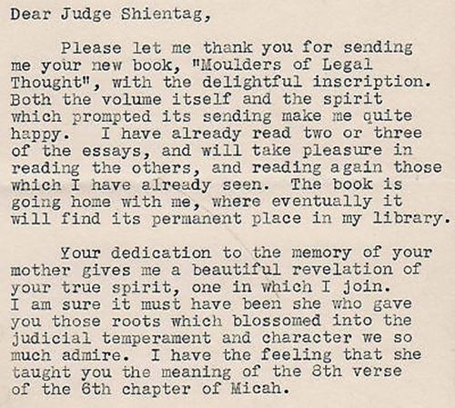 Lonnie Underwood FDR Roosevelt Advisor NY Lawyer Autograph Signed Letter 1943