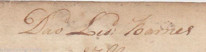 David Leonard Barnes Revolutionary War Officer Supreme Court Autograph Signature