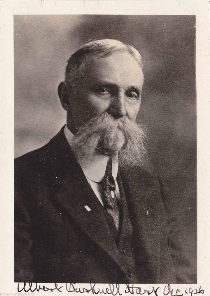 Albert Bushnell Hart American Historian Vintage Autograph Signed Photo 1926