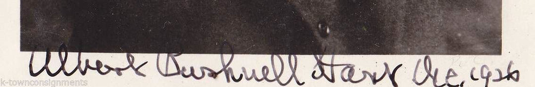 Albert Bushnell Hart American Historian Vintage Autograph Signed Photo 1926