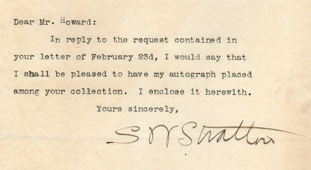 Samuel Wesley Stratton Spanish American War Navy Scientist Autograph Sign Letter