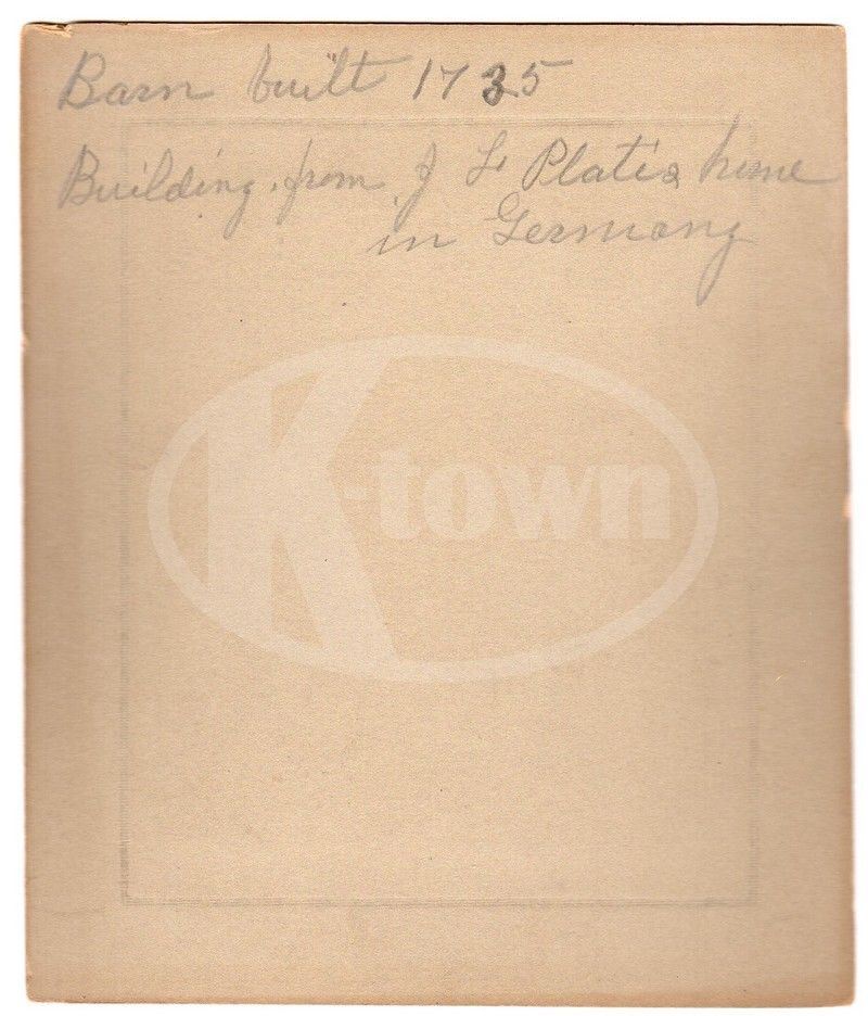 German Granary 1735 Farm Barn Plate Family Antique Country Architecture Photos