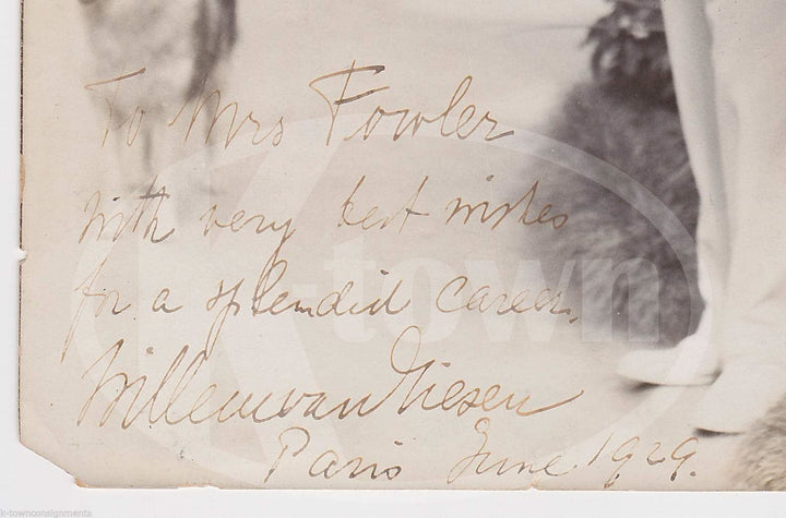 Willem Van Giesen Music Singer Singing Coach Antique Autograph Signed Photo 1929