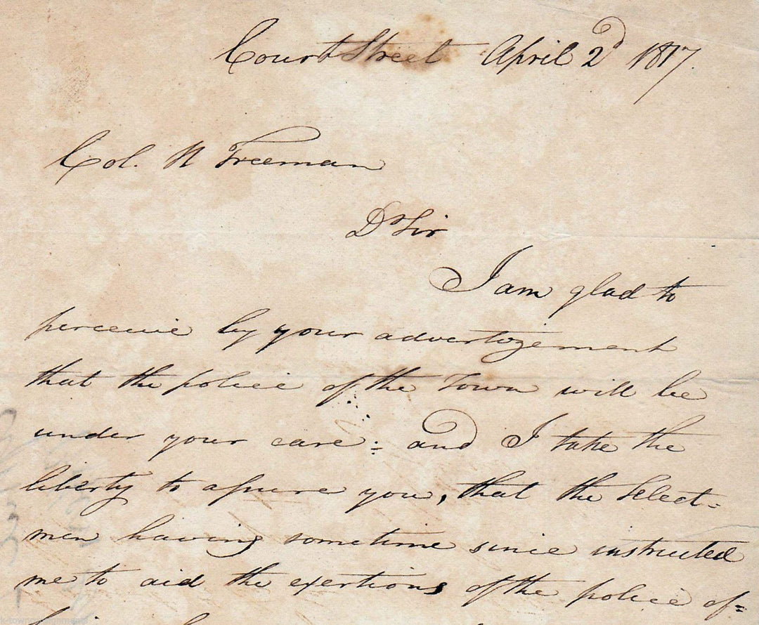 James Austin Massachusetts Attorney General Politician Autograph Signed Letter
