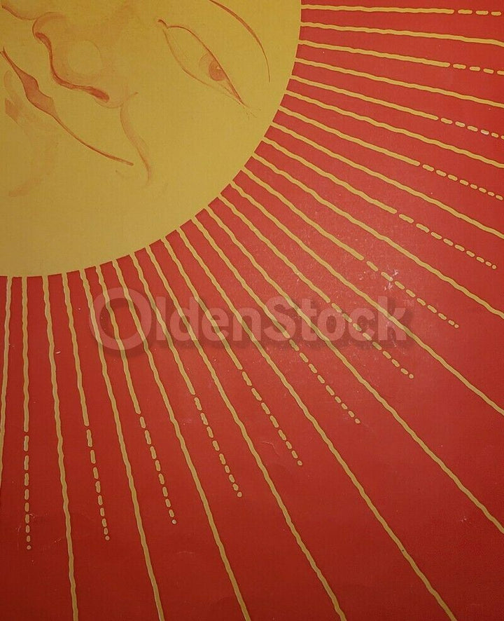 Sunshine and Prosperity Warner Brothers Movies Antique Art Deco Poster 1926