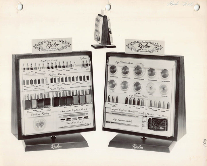 Revlon Eye Makeup Vintage Fashion Store Display Advertising Photo 1960s