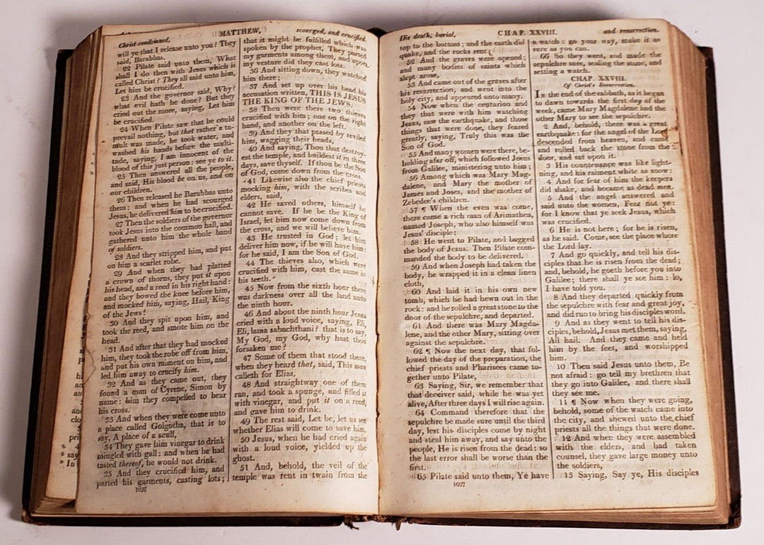 Antique ID'd English Bible Cambridge University Press Subscribers Only Edition