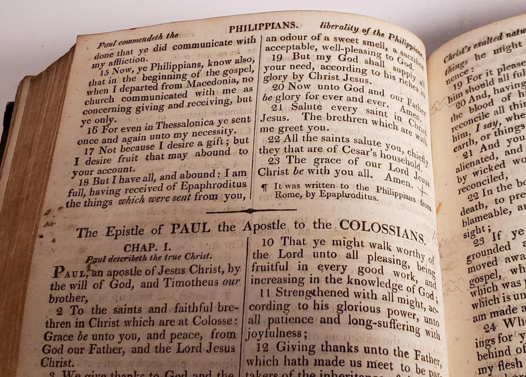 Antique ID'd English Bible Cambridge University Press Subscribers Only Edition