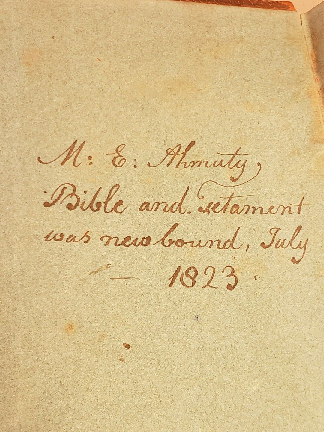 Antique ID'd English Bible Cambridge University Press Subscribers Only Edition