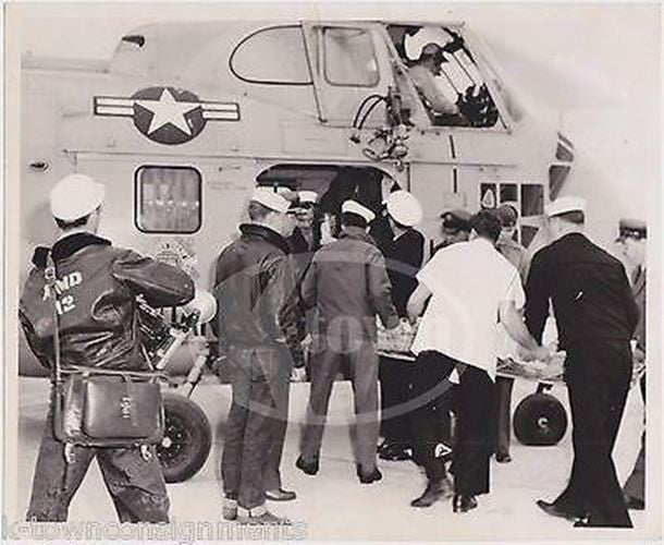 US Navy Ship Wreck Coast Guard Helicopter Rescue Vintage Military File Photos lo