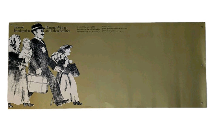 Seymour Cwast Poster Tides Of Immigration Brooklyn College 1986