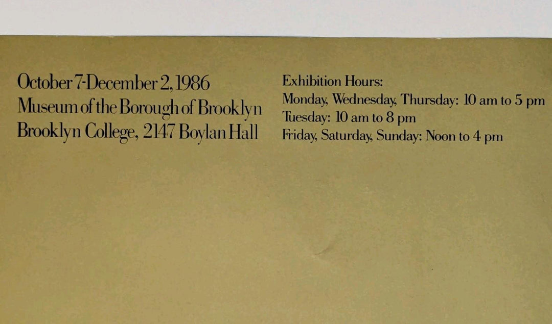 Seymour Cwast Poster Tides Of Immigration Brooklyn College 1986