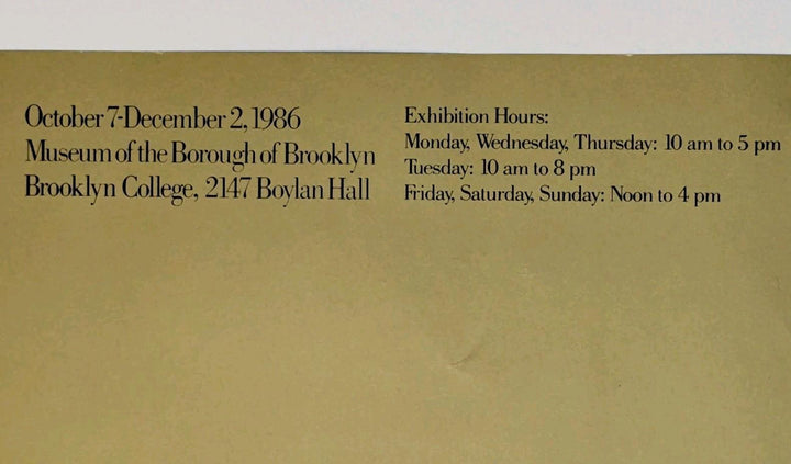 Seymour Cwast Poster Tides Of Immigration Brooklyn College 1986