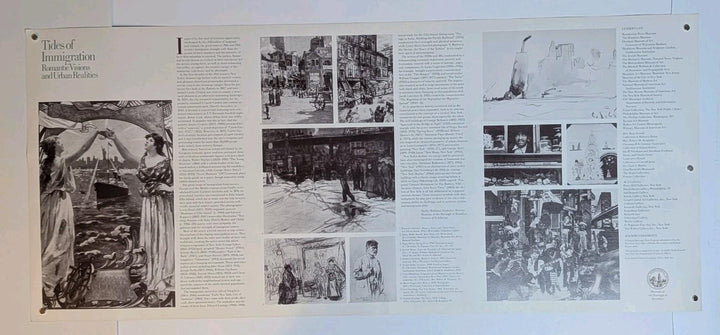 Seymour Cwast Poster Tides Of Immigration Brooklyn College 1986