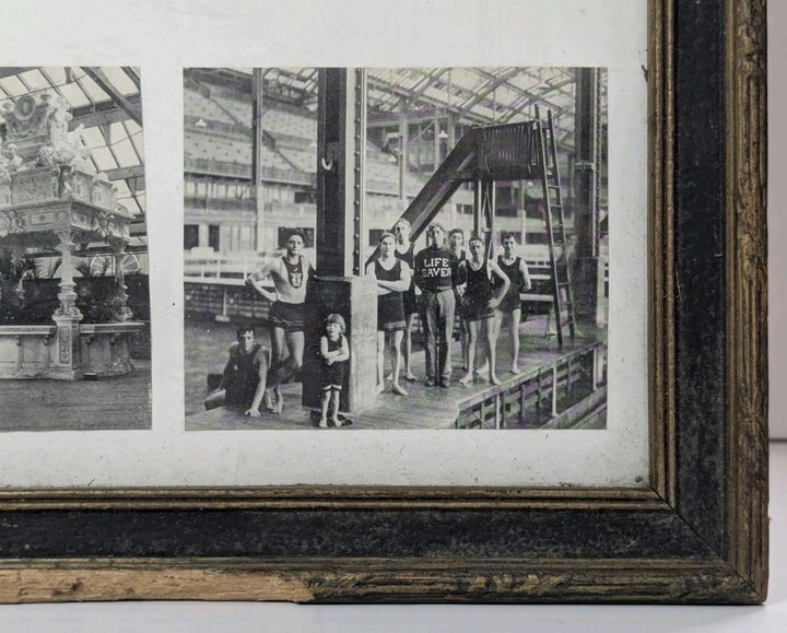 Sutro Baths Life Guards San Francisco Swinning Pools Antique Photo Display