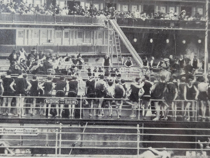 Sutro Baths Life Guards San Francisco Swinning Pools Antique Photo Display