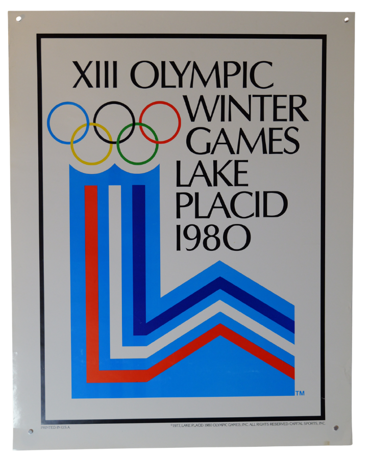 Lake Placid XIII Winter Olympic Games Capitol Sports Graphic Promo Poster 1977