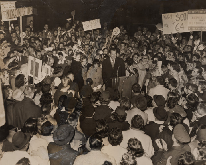 Vice President Nixon Victory Rally Andrews Air Force Base Political Press Photo