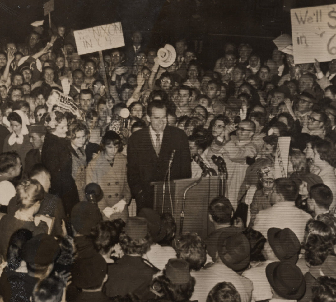 Vice President Nixon Victory Rally Andrews Air Force Base Political Press Photo