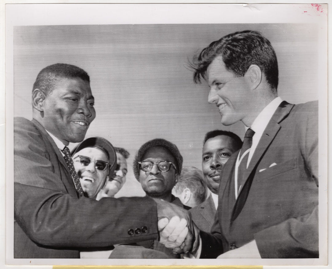 Ted Kennedy & Freedom Rider David Harris Civil Rights Vintage Press Photo 1962